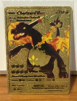 Pokemon Charizard VMAX HP 330 Textured Claw G-Max Wildfire Gold Fan Art #43 NM/M - Image 1