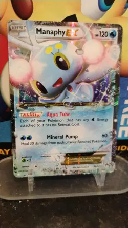 MANAPHY EX Breakpoint Series POKEMON Full-Art Holo 2016 Trading Card 32/122 - Image 1