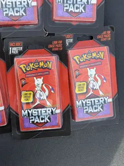 Lot Of 5 NEW SEALED 2025 Pokemon Mystery Pack Mewtwo Possible Vintage Chase Pack - Image 3