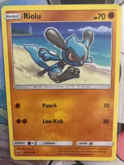 Riolu - 70/147 - Common - Pokemon Burning Shadows - Image 1