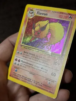 Pokemon TCG “Flareon” 3/64 Jungle Holo Rare Unlimited 1999 - Image 5