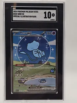 Pokemon TCG Bubble Mew EX 232/091 Special Illustration Rare Paldean Fates SGC 10 - Image 1