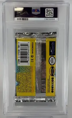 POKEMON BASE SET 1999 UNLIMITED SEALED PACK THICK FONT PSA 9 - BLASTOISE - Image 2
