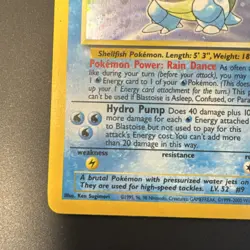Pokemon TCG Blastoise Base Set 2 Holo - Image 5