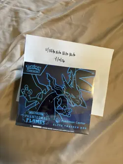 Pokemon Center Mega Evolution Phantasmal Flames Elite Trainer Box SEALED - Image 1