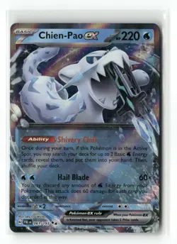 Chien-Pao ex 061/193 Double Rare Paldea Evolved Pokemon Holo Near Mint - Image 1