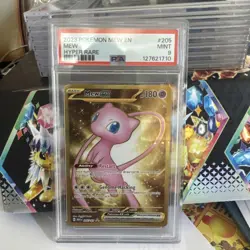 2023 POKEMON MEW EN-151 HYPER RARE #205 MEW EX PSA 9 - Image 1