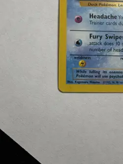 Pokemon TCG Psyduck 53/62 Fossil Regular Common Wizards 1999 50 HP - Image 2