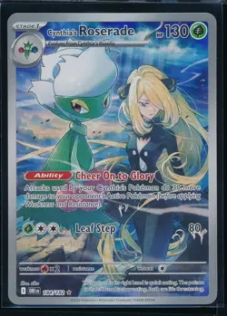 2025 Pokemon TCG Cynthia's Roserade 184/182 SV10 Destined Rivals IR - Image 1