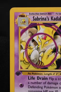 Sabrina's Kadabra 1st Edition 58/132 LP+ Gym Challenge Uncommon Pokemon TCG - Image 2