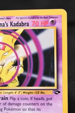 Sabrina's Kadabra 1st Edition 58/132 LP+ Gym Challenge Uncommon Pokemon TCG - Image 3
