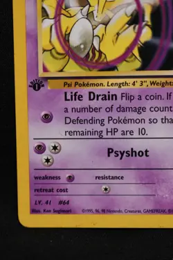 Sabrina's Kadabra 1st Edition 58/132 LP+ Gym Challenge Uncommon Pokemon TCG - Image 5