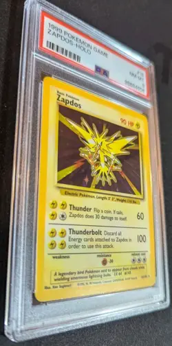 Zapdos Holo PSA Base Set 1999 WOTC Unlimited #16 Vintage Pokemon - Image 2