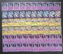 60*Lot Pokemon TCG S-Chinese with 4 different Mewtwo Holo R&RR V&EX #1 JD90 - Image 1