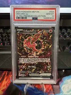 2025 Pokemon MEP English Black Star Promo #024 Oricorio Ex PSA 10 - Image 1