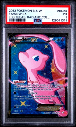 PSA 1 PR POKEMON Mew EX LEGENDARY TREASURES RADIANT COLLECTION RC24 Full Art - Image 1