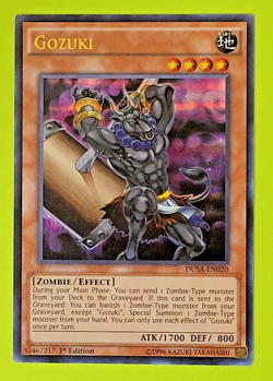 Yu-Gi-Oh Gozuki Ultra Rare 1st Edition DUSA-EN020 VLp - Image 1