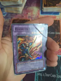 Yu-Gi-Oh! Flame Swordsman LOB-003 Super Rare OG Unlimited HP/DMG - Image 4