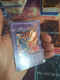 Yu-Gi-Oh! Flame Swordsman LOB-003 Super Rare OG Unlimited HP/DMG - Image 5