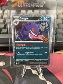 Pokemon TCG Gengar Cosmos Holo Card 2024 Trick or Trade, #057/091 - Image 1