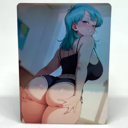 Dragon Ball Bulma Goddess Anime Waifu ACG Foil Card - Image 1
