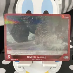 TOHO Godzilla Landing Strategy R Holo Godzilla Card Game EBP01-030 - Image 1
