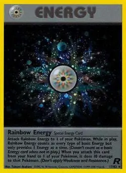 Pokemon Team Rocket Card 17/82 Rainbow Energy UNLIMITED EDITION ~ NOT FIRST - Image 1
