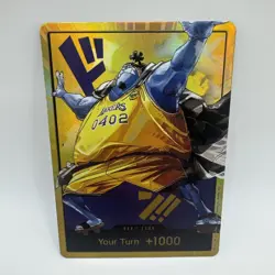 One Piece x Lakers - Jinbei - Custom Gold Don Card English Textured With Foiling - Image 1