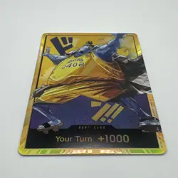 One Piece x Lakers - Jinbei - Custom Gold Don Card English Textured With Foiling - Image 3