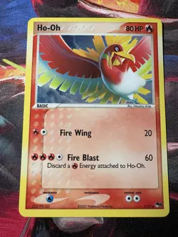 Ho-Oh 1/17 & Lugia 2/17 Pop Series 5 Holo 2 Card Lot - Image 2