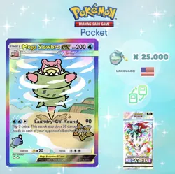 Pokemon TCG Pocket - Mega Slowbro ex Rainbow Card (English) - Image 1