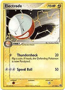Pokemon EX Emerald 27/106 Card - Electrode - Image 1