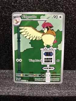 Pokemon Pidgeotto TCG Sv03: Obsidian Flames Holo Illustration Rare Card 208/197 - Image 1