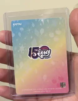 Rainbow Dash My Little Pony Kayou English 15 Anniversary Moon SC Card Rare - Image 3