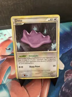 Ditto Rare Triumphant 17/102 LP Pokemon Card - Image 1