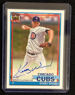 KERRY WOOD 2026 TOPPS BASEBALL 1991 AUTOGRAPH AUTO CHICAGO CUBS ON CARD - Image 1