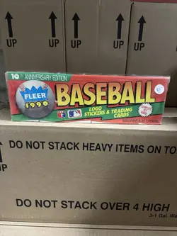 1990 Fleer Baseball Complete Set – 10th Anniversary Edition – Factory Sealed - Image 1