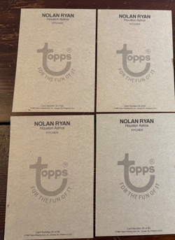 Lot of 4 1980 Topps NOLAN RYAN Jumbo Card 5 x 7 Card #20 of 60 - Image 3