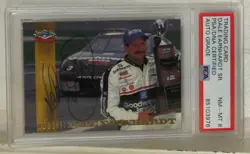1995 CLASSIC DALE EARNHARDT SR AUTOGRAPHED Card NM-MT 8 PSA/DNA AUTO GRADE ONLY - Image 2