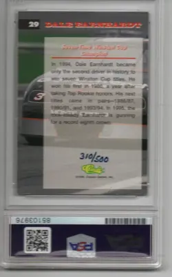 1995 CLASSIC DALE EARNHARDT SR AUTOGRAPHED Card NM-MT 8 PSA/DNA AUTO GRADE ONLY - Image 4