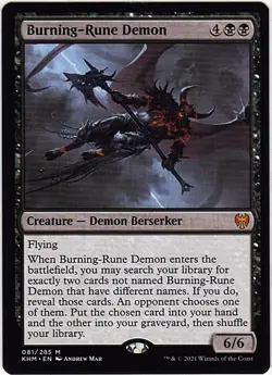 MTG Kaldheim Burning-Rune Demon (Mythic) - Image 1