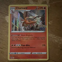 Pokemon Charizard Holo 010/078 Pokemon GO Flame HP 170 Stage 2 Card - Image 1