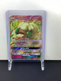 Pokemon TCG Whimsicott GX 140/214 Sm-Unbroken Bonds Ultra Rare Holo GX Card - Image 1