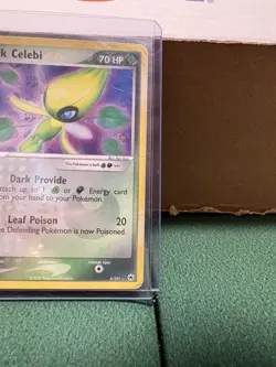 Pokemon TCG: Dark Celebi Reverse Holo Rare Card #4/101 Hidden Legends, Damaged. - Image 4