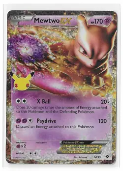 Mewtwo EX 54/99 Celebrations 25th Classic Collection Pokemon TCG Card NM - Image 1