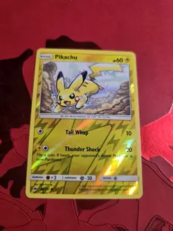 NM- Pikachu Reverse Holo 40/147 Burning Shadows Pokemon Card - Image 1