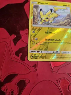 NM- Pikachu Reverse Holo 40/147 Burning Shadows Pokemon Card - Image 3