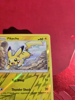 NM- Pikachu Reverse Holo 40/147 Burning Shadows Pokemon Card - Image 5