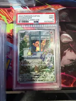 Pokemon TCG Charmander Obsidian Flames Promo #044 PSA 9 - Image 1