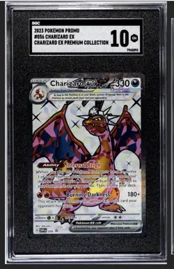 Pokemon 2023 Charizard EX SVP 056 Tera Promo GEM MT SGC 10 - Image 1